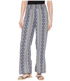 Pink Rose Wide Waistband Pants (blue Vertical Tribal) Women's Casual Pants