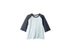 Chaser Kids Extra Soft Jersey Flounce Sleeve Baseball Raglan Tee (little Kids/big Kids) (waterfall/shark) Girl's T Shirt
