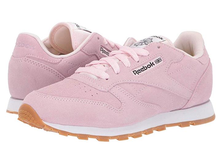 Reebok Kids Classic Leather Pastels (big Kid) (porcelain Pink) Kid's Shoes
