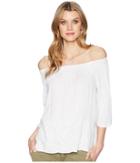 Tribal Off Shoulder Top With Embroidered Detail (white) Women's Clothing