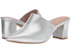 Taryn Rose Madisson (silver Metallic Nappa) Women's Clog/mule Shoes