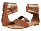 Ugg Savana Metallic Basket (chestnut Leather) Women's Sandals