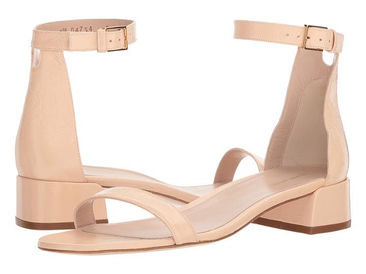 Stuart Weitzman 35lessnudist (blush Gleaming Tripon) Women's Shoes