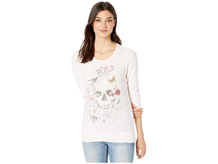 Chaser Cozy Knit Long Sleeve Pullover (pearl) Women's Clothing