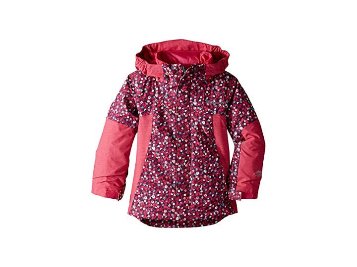 Columbia Kids Whirlibirdtm Ii Interchange Jacket (little Kids/big Kids) (nocturnal Floral Print/cactus Pink) Girl's Coat