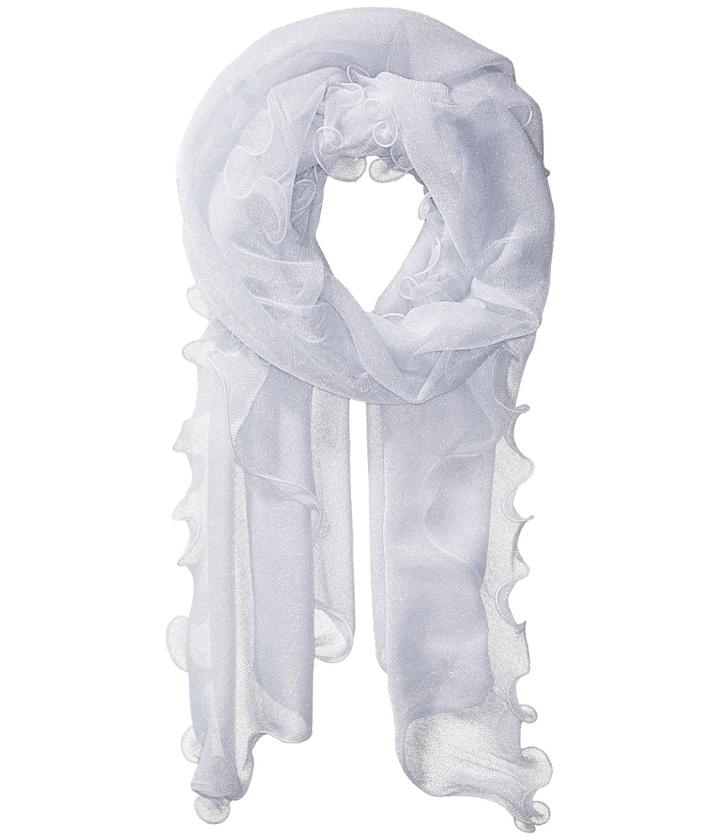 Collection Xiix Sheer Knit Evening Wrap (white) Scarves