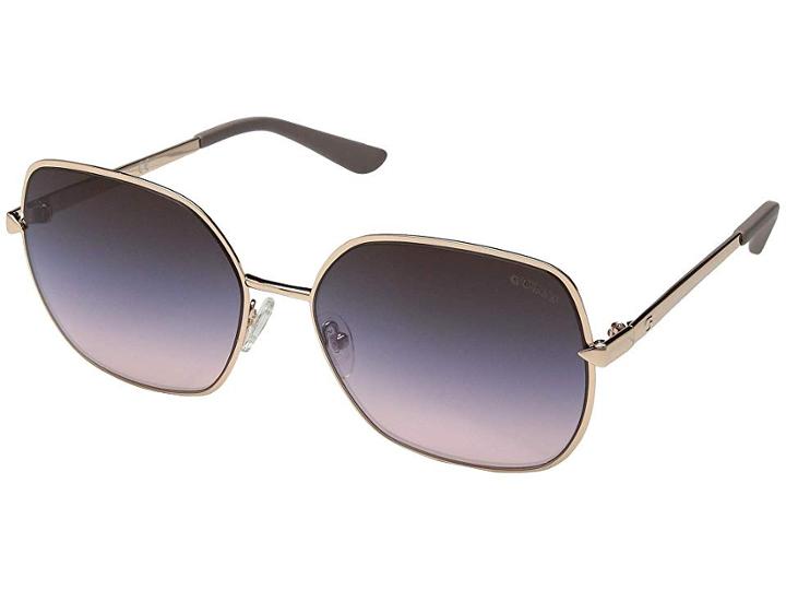 Guess Gu7560 (shiny Rose Gold/gradient) Fashion Sunglasses