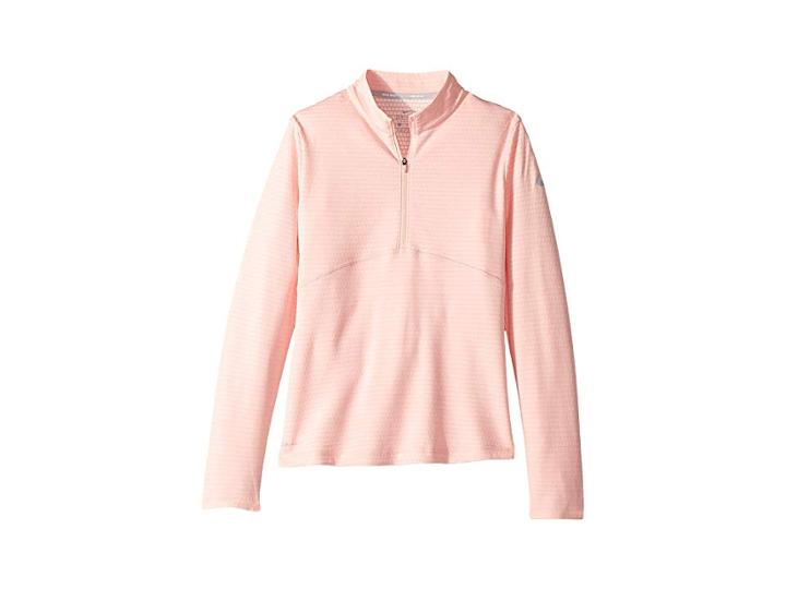 Nike Kids Dry Long Sleeve Top (little Kids/big Kids) (storm Pink/flat Silver) Girl's Clothing