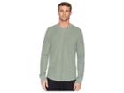 Lucky Brand Burnout Thermal Snap Notch Neck Shirt (red Pear) Men's Clothing