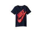 Nike Kids Jumbo Futura Tee (little Kids) (obsidian/university Red) Boy's Clothing