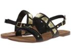 Dv By Dolce Vita Daliah (black Crackled Leather) Women's Sandals