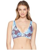 Maaji Crystal Blue Allure Fixed Halter Four-way Top (light/petal Blue) Women's Swimwear