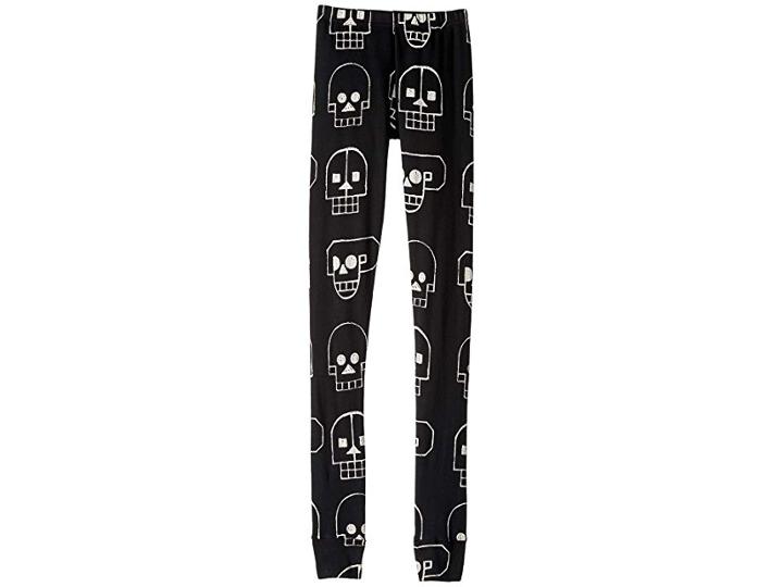Nununu Skull Robot Leggings (little Kids/big Kids) (black) Girl's Casual Pants