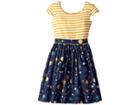Fiveloaves Twofish Space Maddy Dress (big Kids) (navy) Girl's Dress