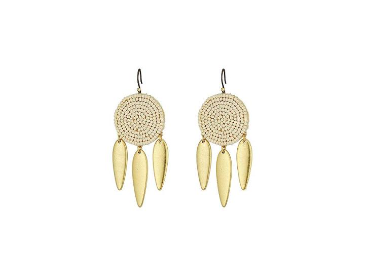 Lucky Brand Seed Bead Statement Earrings (gold 1) Earring