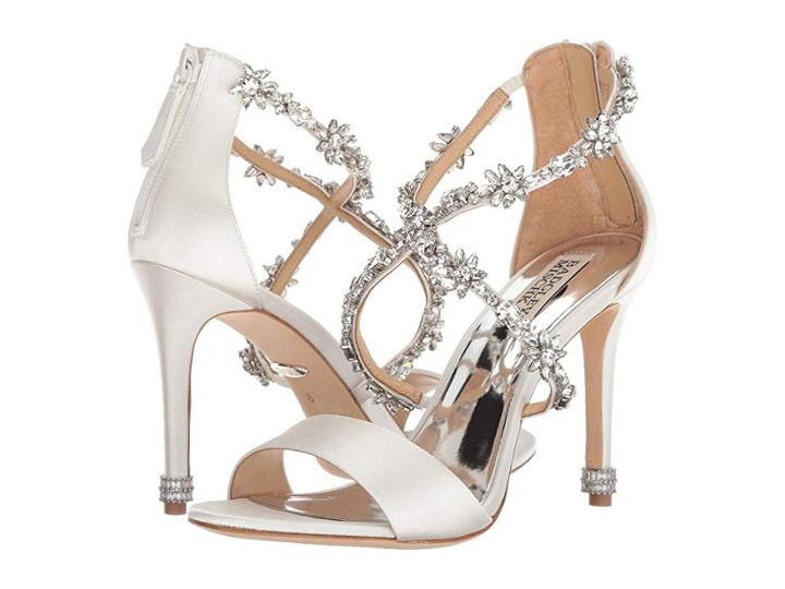 Badgley Mischka Venus (soft White Satin) High Heels