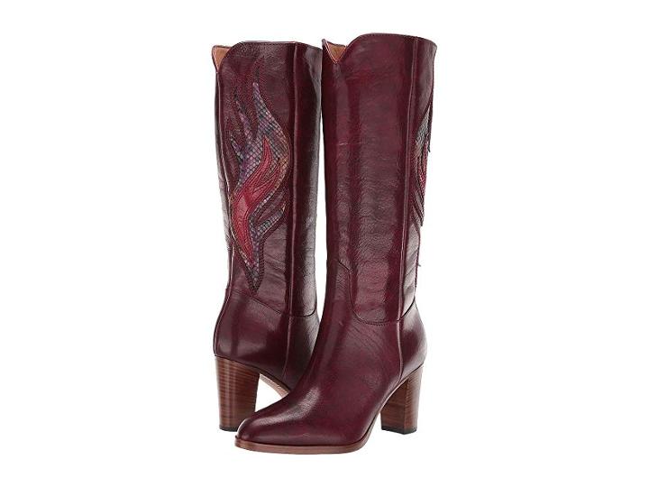 Frye June Flame Tall (wine Multi) Women's  Boots