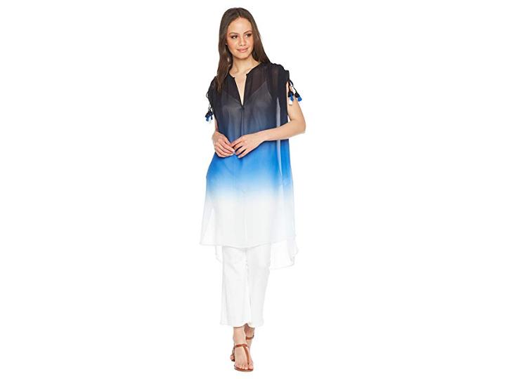Young Fabulous & Broke Hunny Tunic (ocean Ombre) Women's Blouse