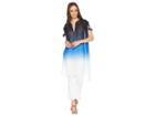 Young Fabulous & Broke Hunny Tunic (ocean Ombre) Women's Blouse