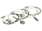 Alex And Ani Family Bangles Set Of 5 (two-tone) Bracelet