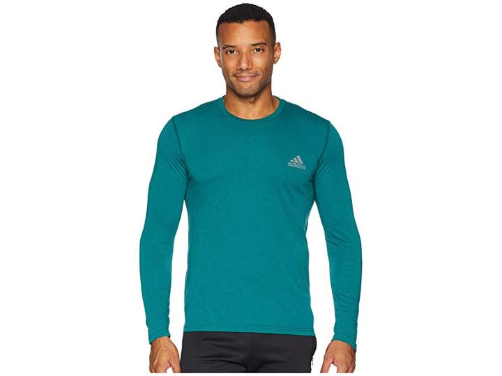 Adidas Training Ultimate Long Sleeve (noble Green) Men's Long Sleeve Pullover