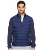 Lacoste Sport Golf Quilted Jacket (navy Blue/navy Blue) Men's Coat