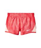 Nike Kids Dry 10k All Over Print Short (toddler) (light Fusion Red) Girl's Shorts