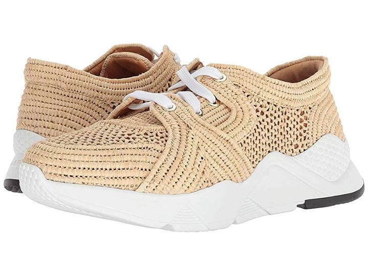 Clergerie Silvio (natural Raffia) Women's Lace Up Casual Shoes