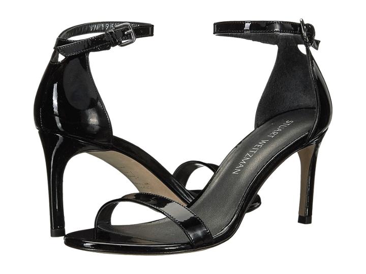 Stuart Weitzman Nunakedstraight (black Patent) Women's Shoes