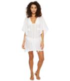 Jantzen Crochet Tunic Cover-up (white) Women's Swimwear