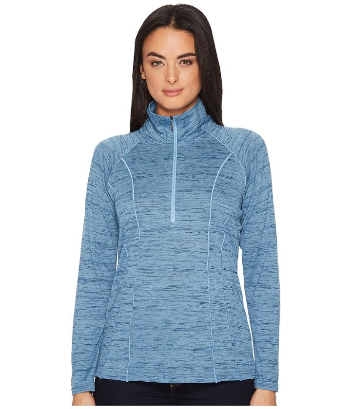 Kuhl Vara 1/4 Zip (tidal Wave) Women's Long Sleeve Pullover