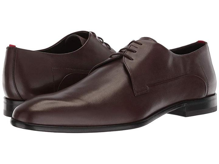 Boss Hugo Boss Dress Appeal Derby By Hugo (dark Brown) Men's Shoes