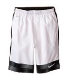 Nike Kids Strike Graphic Woven Soccer Short (little Kids/big Kids) (white/black/white) Boy's Shorts