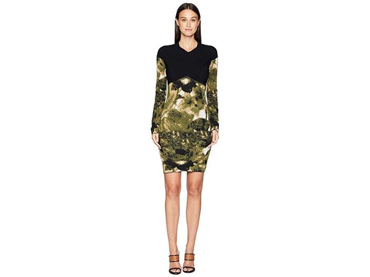 Nicole Miller Double Knit Dress (camouflage) Women's Dress