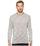 Ted Baker Inzone Crew Neck Long Sleeve Sweater (light Grey) Men's Sweater