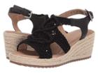 Soul Naturalizer Oasis (black Macrame/fabric/smooth) Women's Wedge Shoes
