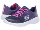Skechers Kids Go Run 600 (little Kid/big Kid) (navy/pink) Girl's Shoes