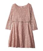 Us Angels 3/4 Sleeve Sequin Lace Party Dress (big Kids) (blush) Girl's Dress