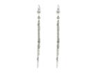 Chan Luu Metal Fringe Earrings With Crystals (coated Silver) Earring