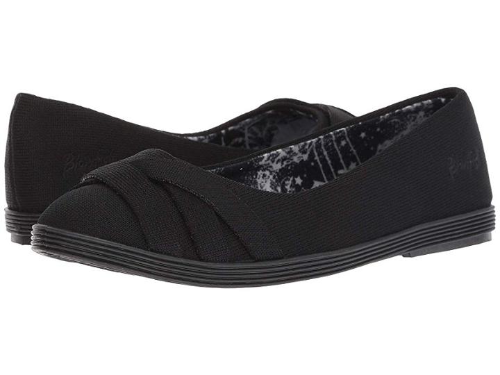 Blowfish Glo-b (black Social Knit) Women's Flat Shoes