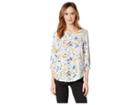 Joules Soraya Shell Top (cream Maisy Floral) Women's Clothing