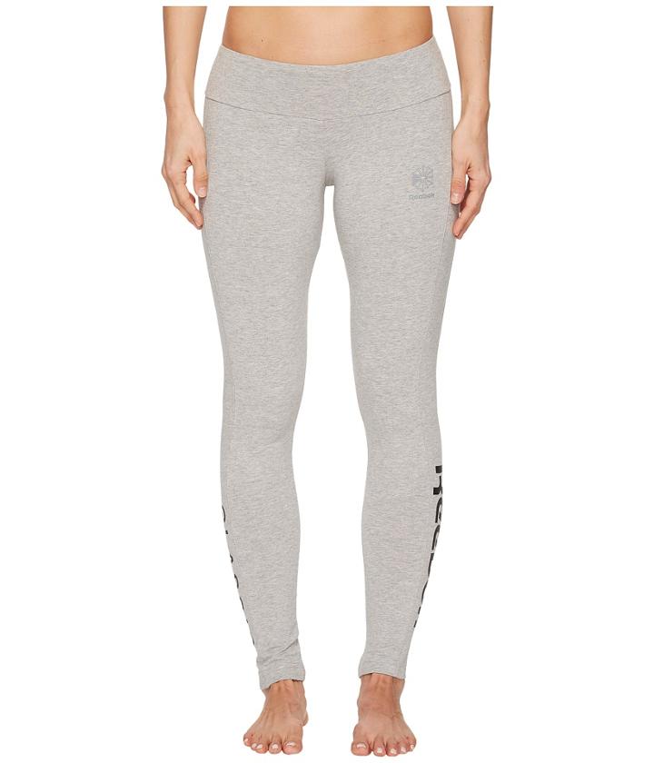 Reebok Classic Leggings (medium Grey Heather) Women's Casual Pants