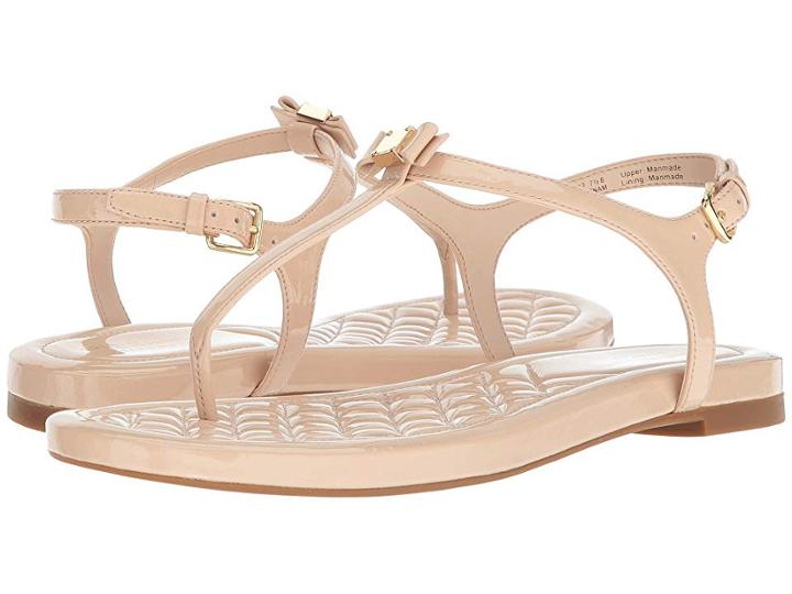 Cole Haan Tali Mini Bow Sandal (nude Patent) Women's Sandals