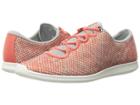 Ecco Sense Sport Sneaker (coral Bush/concrete/coral Bush Textile/cow Leather) Women's Lace Up Casual Shoes