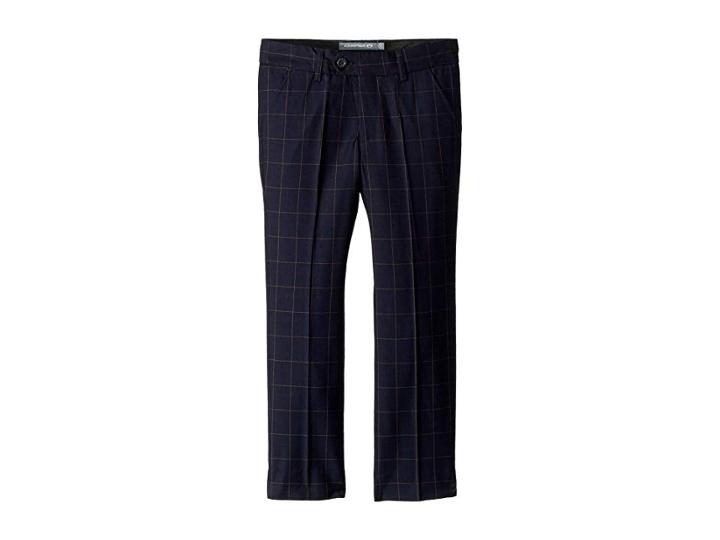 Appaman Kids Mod Suit Pants (toddler/little Kids/big Kids) (navy Windowpane 1) Boy's Casual Pants