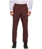 Perry Ellis Portfolio Very Slim Fit Solid Tech Pants (royal Black Cherry) Men's Dress Pants