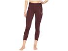 Nike Pro Metallic Graphic 7/8 Crop Tights (burgundy Crush/smokey Mauve/black) Women's Casual Pants