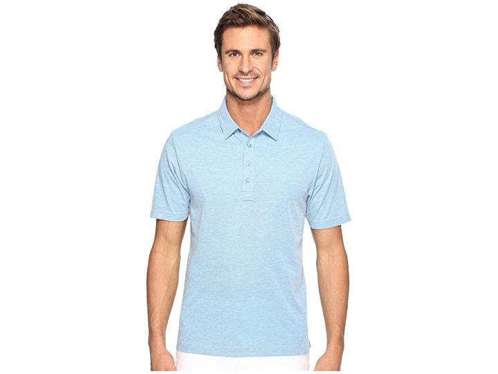 Travismathew The Ten Year Polo (brilliant Blue/frost) Men's Clothing