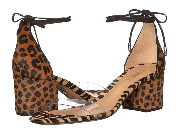 Schutz Sabrinni (sand/black) Women's 1-2 Inch Heel Shoes