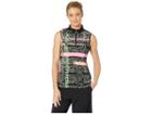 Jamie Sadock Crunchy Mad Plaid Print Sleeveless Top (sage/luminosity Pink) Women's Clothing